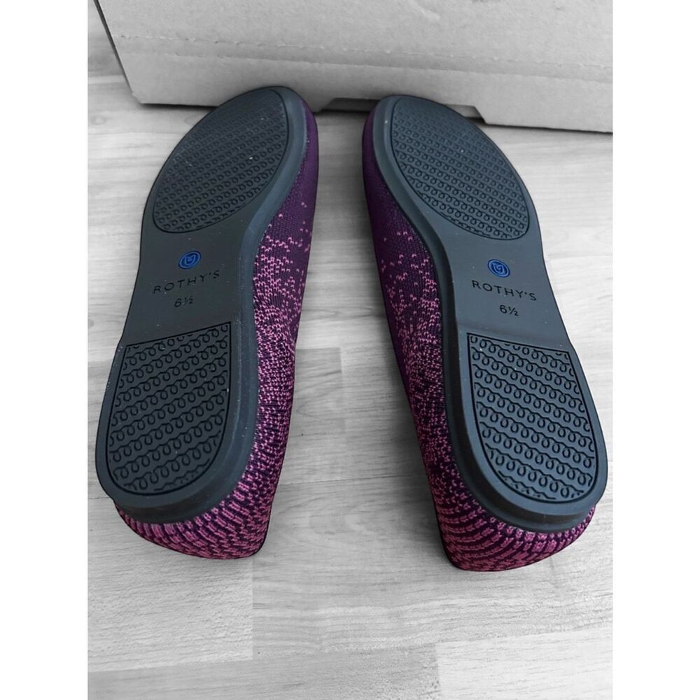 Rothys Fig Python Flat Round Toe Size 6.5 NIB - Picture 7 of 9